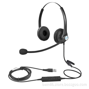 A26 USB telephone headset call center